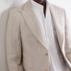 Slim-Fit Linen Tuxedo Jacket - CU Slim-Fit Linen Tuxedo Jacket - CU