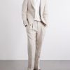 Slim-Fit Linen Tuxedo Jacket - OU Slim-Fit Linen Tuxedo Jacket - OU