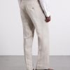 Straight-Leg Pleated Linen Trousers - BK Straight-Leg Pleated Linen Trousers - BK