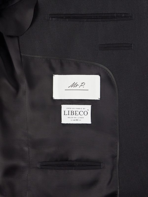 Slim-Fit Linen Tuxedo Jacket - E2 Slim-Fit Linen Tuxedo Jacket - E2
