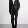 Slim-Fit Linen Tuxedo Jacket - OU Slim-Fit Linen Tuxedo Jacket - OU