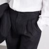 Straight-Leg Pleated Linen Trousers - CU Straight-Leg Pleated Linen Trousers - CU