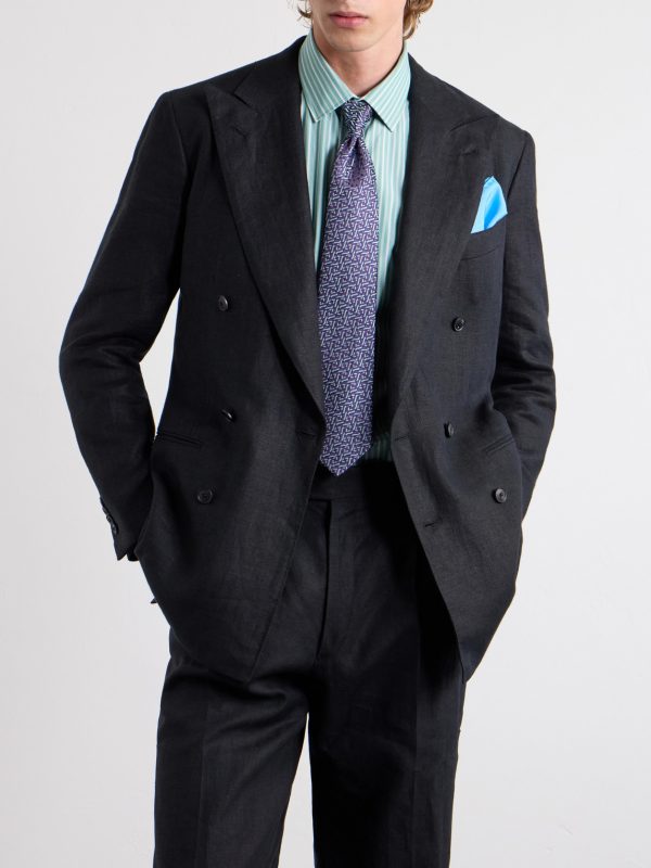 8.5cm Silk-Jacquard Tie - OU