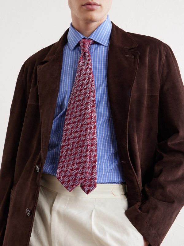 8.5cm Silk-Jacquard Tie - OU 8.5cm Silk-Jacquard Tie - OU