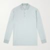 Cotton-Satin Polo Shirt