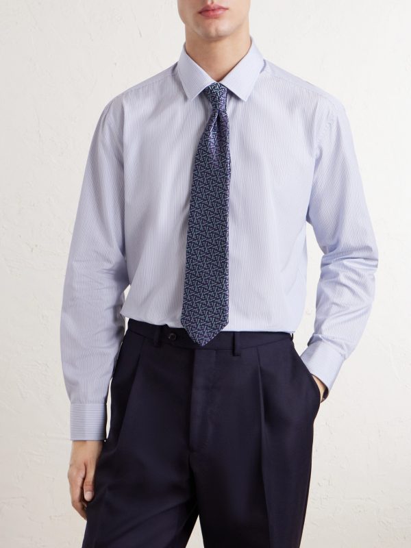 Striped Cotton-Twill Shirt - FR
