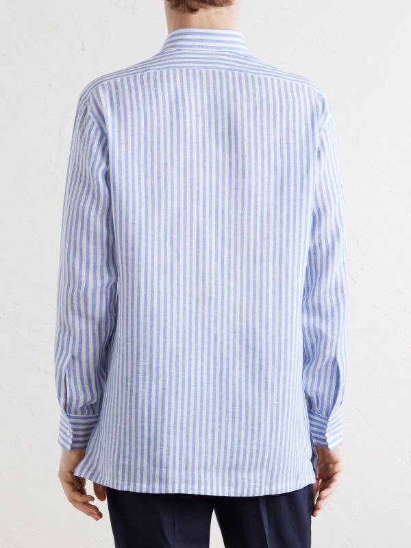 Striped Linen Shirt - BK Striped Linen Shirt - BK