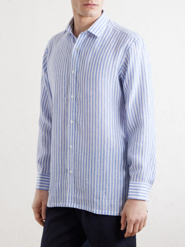 Striped Linen Shirt - FR Striped Linen Shirt - FR