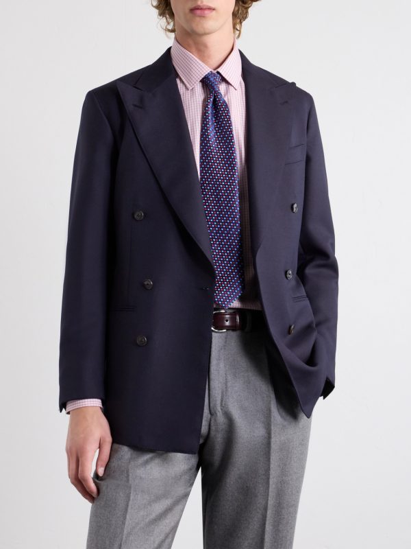 8.5cm Silk-Jacquard Tie - OU