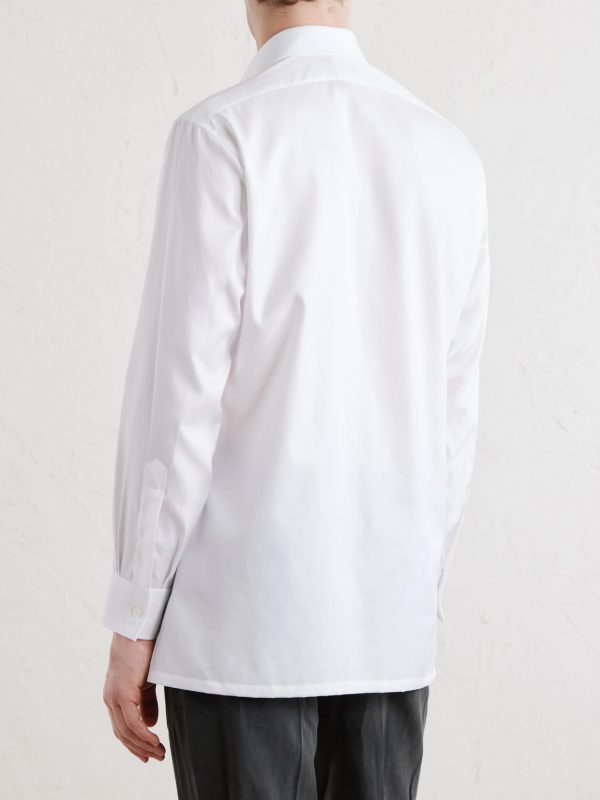 Cotton-Herringbone Shirt - BK