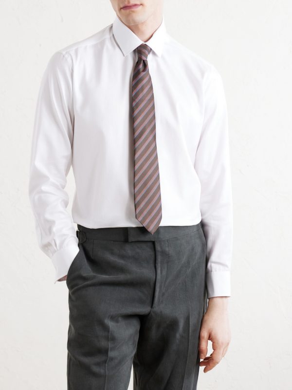 Cotton-Herringbone Shirt - FR