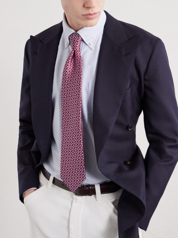 8.5cm Silk-Jacquard Tie - OU 8.5cm Silk-Jacquard Tie - OU