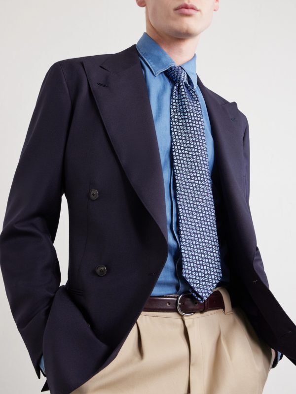 8.5cm Silk-Jacquard Tie - OU 8.5cm Silk-Jacquard Tie - OU