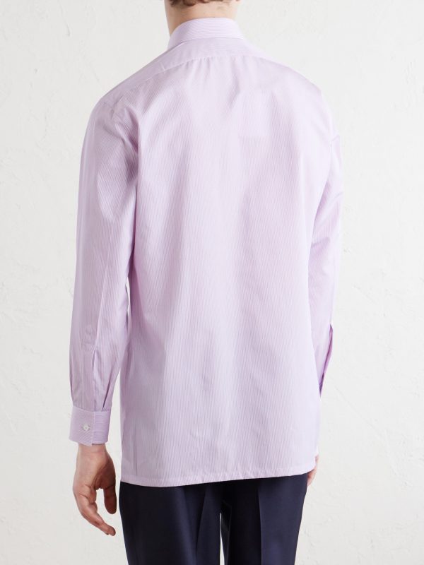 Striped Cotton Shirt - BK Striped Cotton Shirt - BK