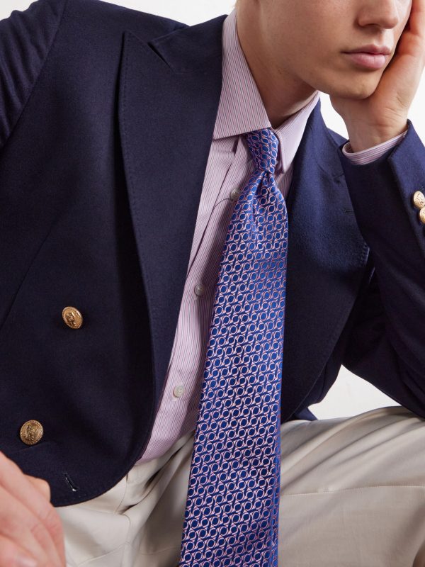 8.5cm Silk-Jacquard Tie - OU 8.5cm Silk-Jacquard Tie - OU