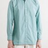 Striped Cotton-Poplin Shirt - CU Striped Cotton-Poplin Shirt - CU