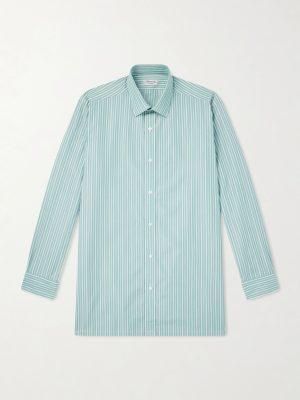 Striped Cotton-Poplin Shirt Striped Cotton-Poplin Shirt