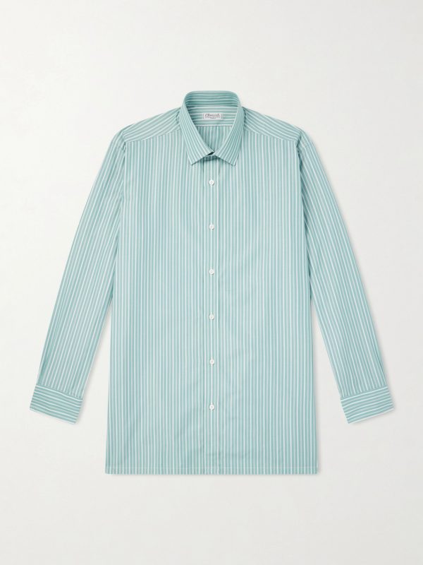 Striped Cotton-Poplin Shirt Striped Cotton-Poplin Shirt