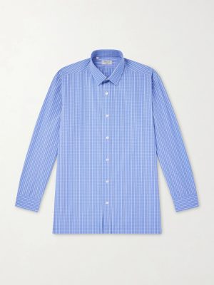 Checked Cotton-Poplin Shirt