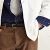 Slim-Fit Straight-Leg Cotton-Blend Corduroy Trousers - CU
