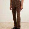 Slim-Fit Straight-Leg Cotton-Blend Corduroy Trousers - FR