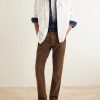 Slim-Fit Straight-Leg Cotton-Blend Corduroy Trousers - OU