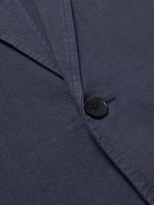 Lunar Linen and Cotton-Blend Blazer - E1 Lunar Linen and Cotton-Blend Blazer - E1
