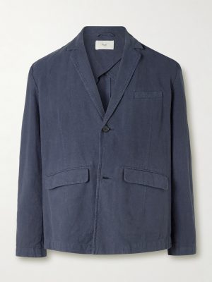 Lunar Linen and Cotton-Blend Blazer Lunar Linen and Cotton-Blend Blazer