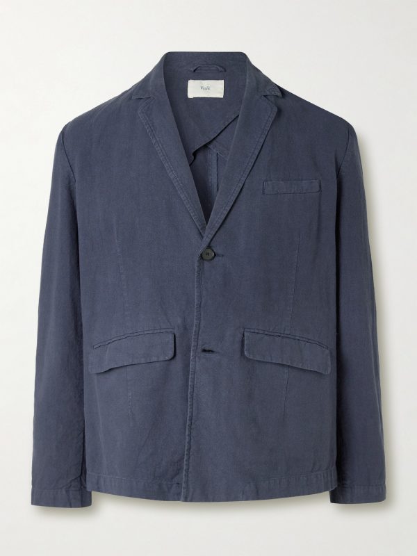 Lunar Linen and Cotton-Blend Blazer Lunar Linen and Cotton-Blend Blazer