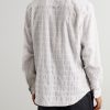 Checked Cotton-Blend Seersucker Shirt - BK