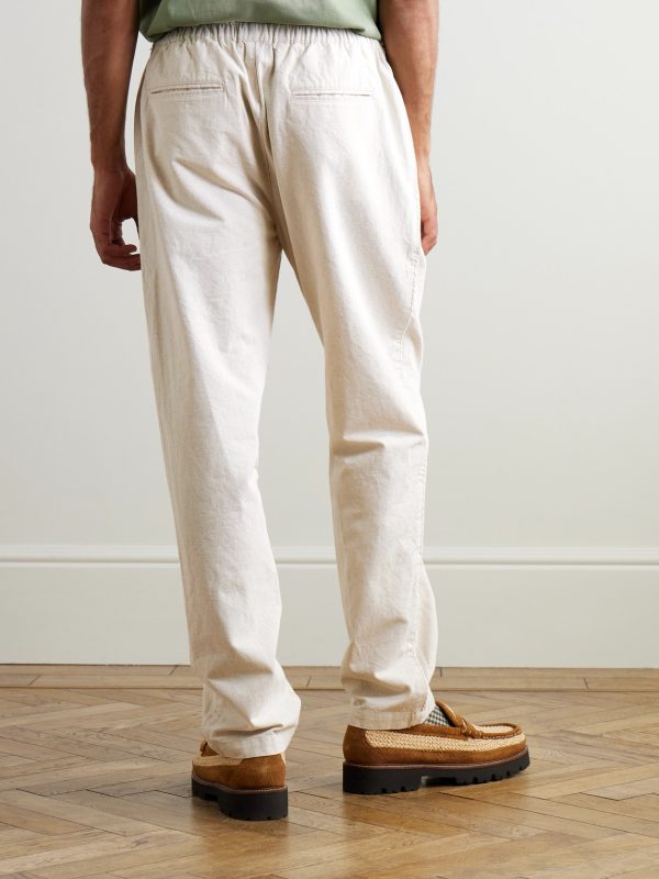 Cotton and Linen-Blend Suit Trousers - BK