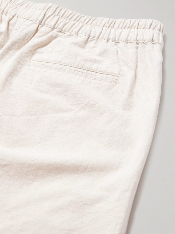 Cotton and Linen-Blend Suit Trousers - CU