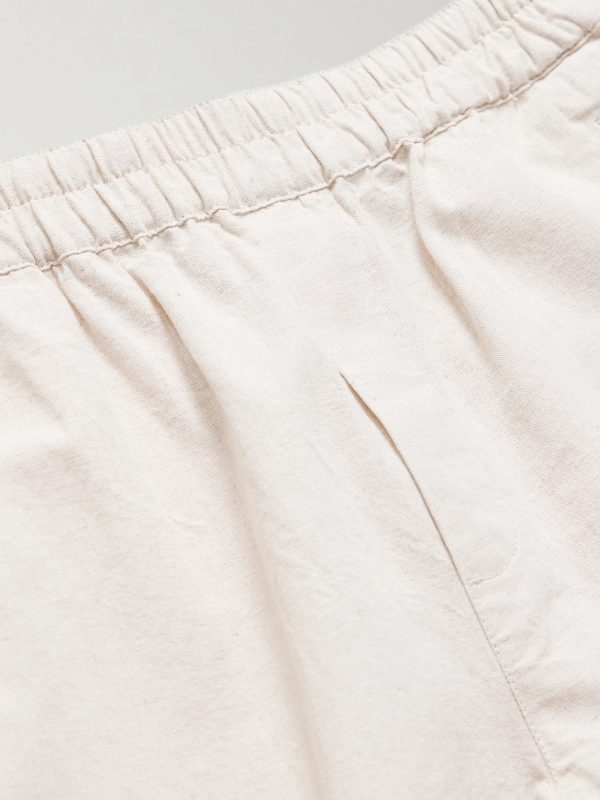 Cotton and Linen-Blend Suit Trousers - E1