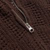 Open-Knit Zip-Up Cardigan - CU Open-Knit Zip-Up Cardigan - CU