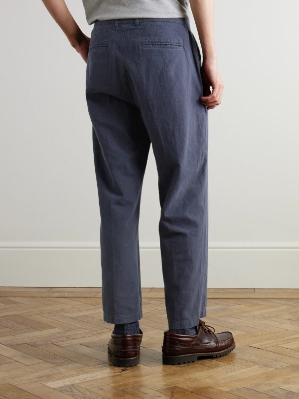 Lunar Linen and Cotton-Blend Suit Trousers - BK Lunar Linen and Cotton-Blend Suit Trousers - BK