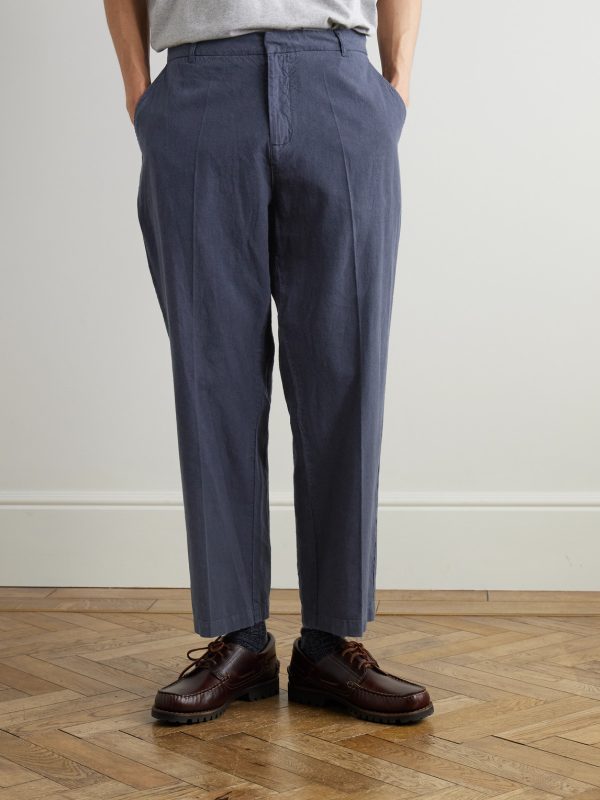 Lunar Linen and Cotton-Blend Suit Trousers - FR Lunar Linen and Cotton-Blend Suit Trousers - FR