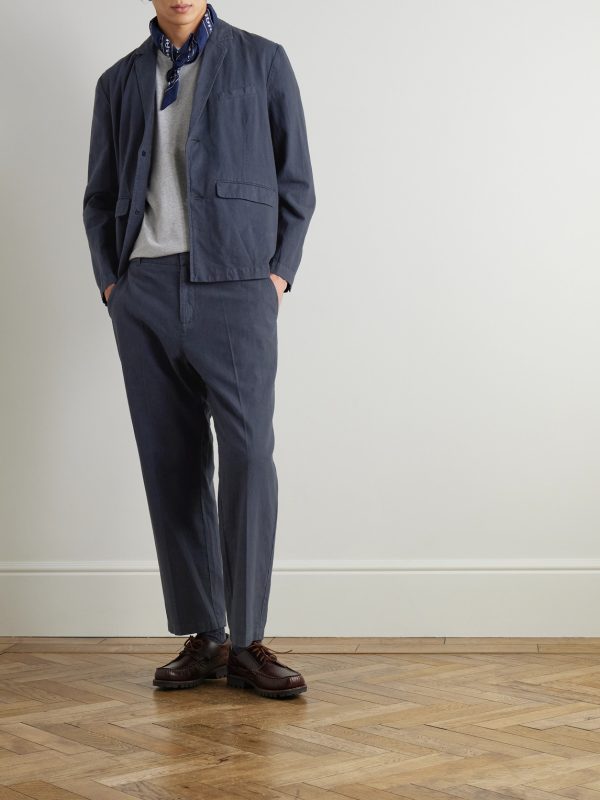Lunar Linen and Cotton-Blend Suit Trousers - OU Lunar Linen and Cotton-Blend Suit Trousers - OU