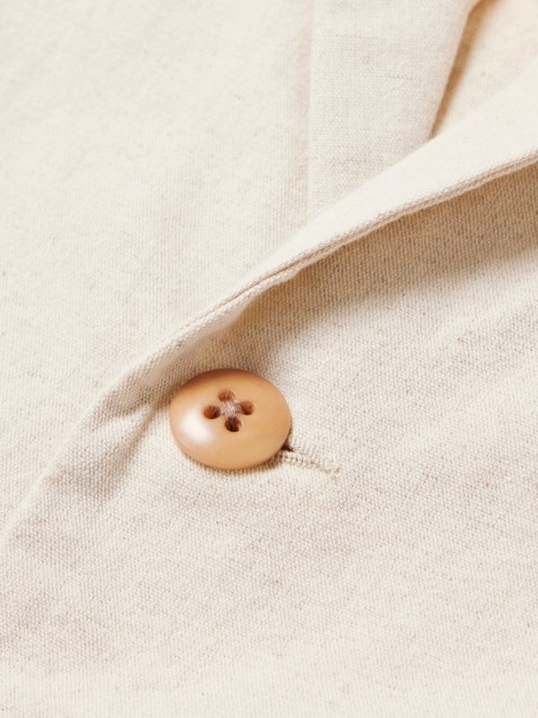 Cotton and Linen-Blend Blazer - CU