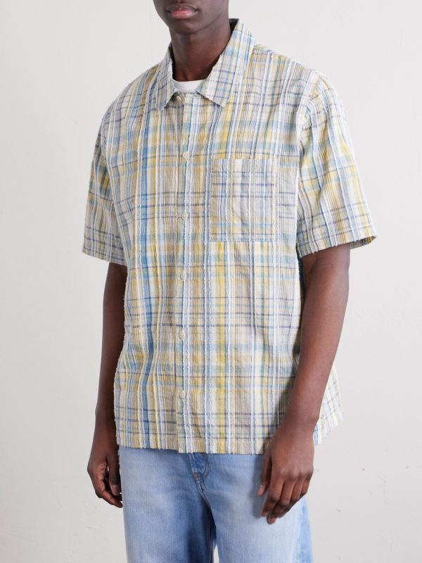 Gabe Cotton-Blend Seersucker Shirt - FR Gabe Cotton-Blend Seersucker Shirt - FR