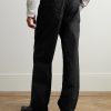 Straight-Leg Pleated Stretch Cotton-Ripstop Trousers - BK Straight-Leg Pleated Stretch Cotton-Ripstop Trousers - BK
