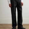 Straight-Leg Pleated Stretch Cotton-Ripstop Trousers - FR Straight-Leg Pleated Stretch Cotton-Ripstop Trousers - FR