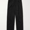 Straight-Leg Pleated Stretch Cotton-Ripstop Trousers Straight-Leg Pleated Stretch Cotton-Ripstop Trousers