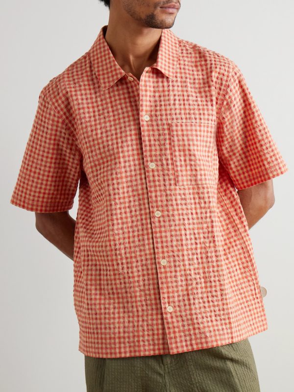 Gabe Cotton-Blend Seersucker Shirt - FR Gabe Cotton-Blend Seersucker Shirt - FR
