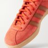 Tobacco Leather-Trimmed Suede Sneakers - CU