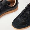 BW Army Lux Suede-Trimmed Cracked-Leather Sneakers - CU BW Army Lux Suede-Trimmed Cracked-Leather Sneakers - CU