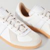 BW Army Lux Suede-Trimmed Cracked-Leather Sneakers - CU BW Army Lux Suede-Trimmed Cracked-Leather Sneakers - CU