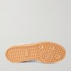 BW Army Lux Suede-Trimmed Cracked-Leather Sneakers - E1 BW Army Lux Suede-Trimmed Cracked-Leather Sneakers - E1