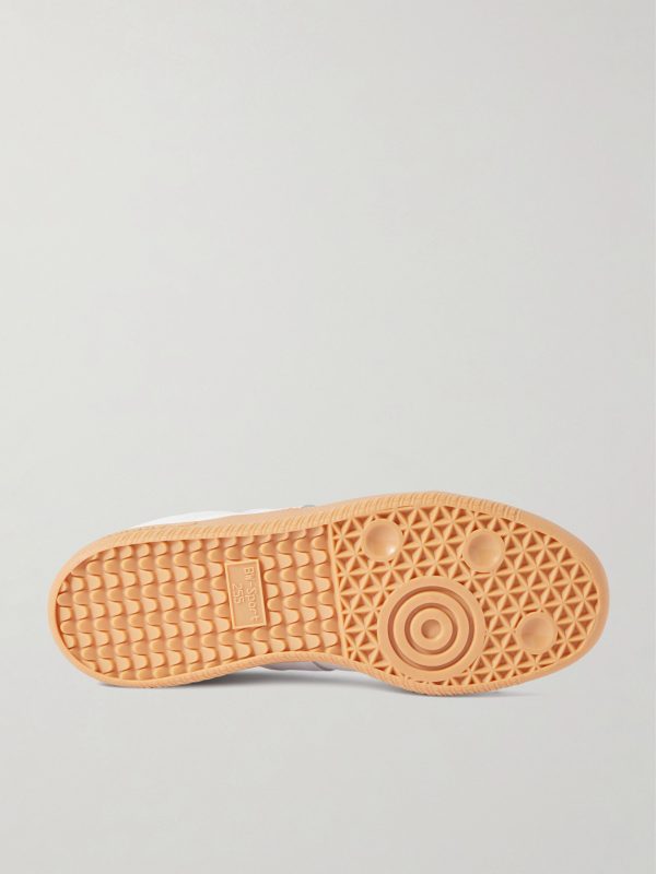 BW Army Lux Suede-Trimmed Cracked-Leather Sneakers - E1 BW Army Lux Suede-Trimmed Cracked-Leather Sneakers - E1