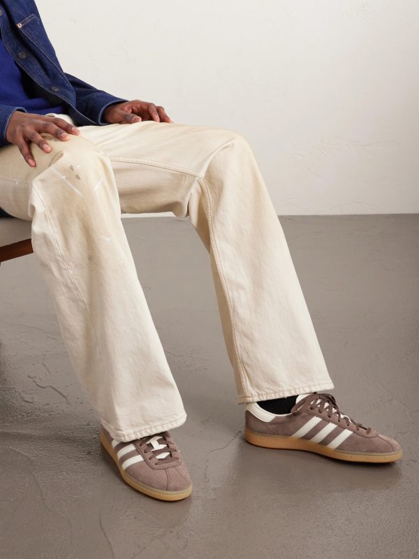 Muenchen Leather-Trimmed Suede Sneakers - OU