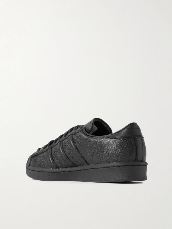 Superstar Vintage Full-Grain Leather and Rubber Sneakers - BK Superstar Vintage Full-Grain Leather and Rubber Sneakers - BK
